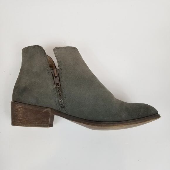 Splendid Hamptyn Women's Gray Suede Ankle Boots Size 6 - Picture 2 of 8